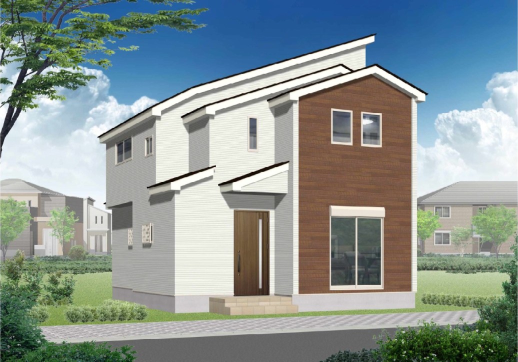 【3号棟　建物完成イメージCG】※イメージパースにつき実際とは異なる場合がございます。