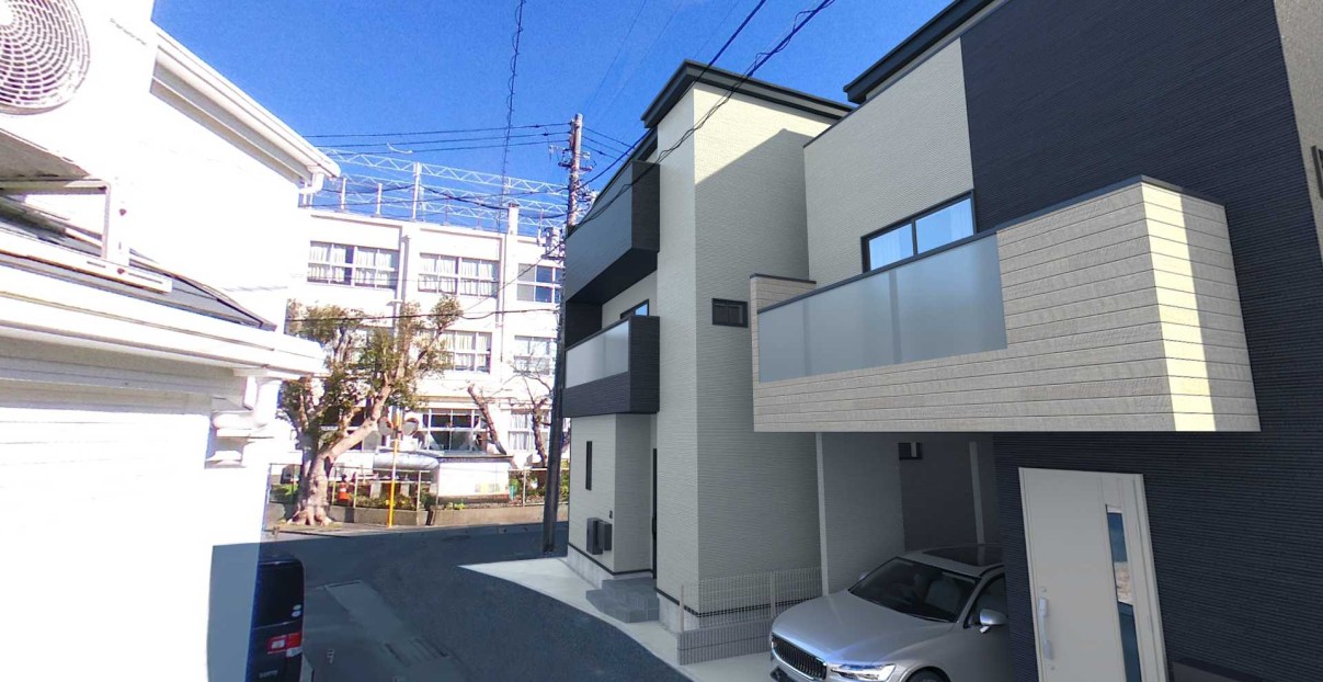 【建物完成イメージCG3・4号棟】※イメージパースにつき実際とは異なる場合がございます。