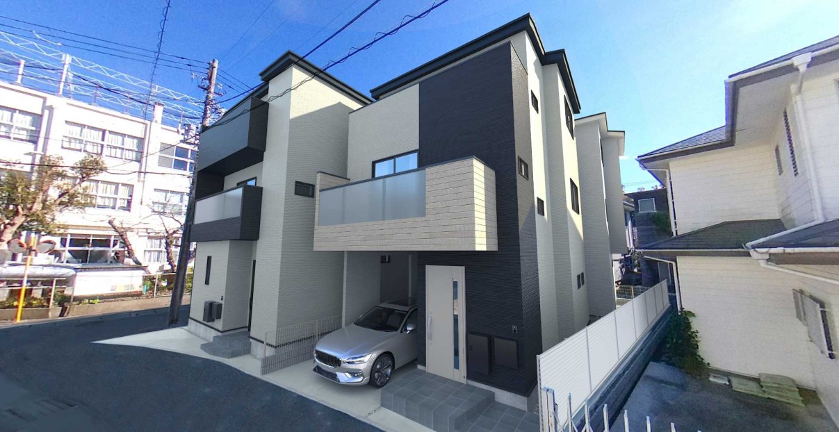 【建物完成イメージCG3・4号棟】※イメージパースにつき実際とは異なる場合がございます。