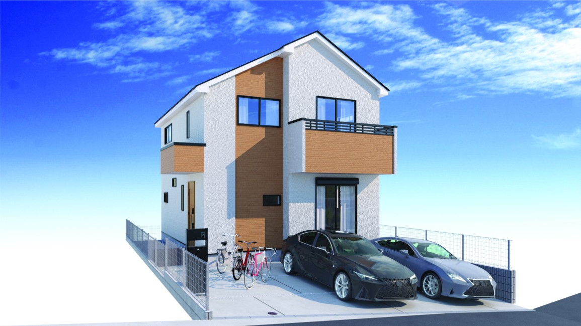 【建物完成イメージCG1号棟】※イメージパースにつき実際とは異なる場合がございます。