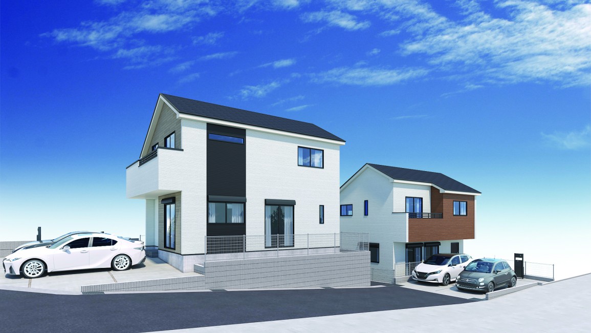 【建物完成イメージCG4・5号棟】※イメージパースにつき実際とは異なる場合がございます。