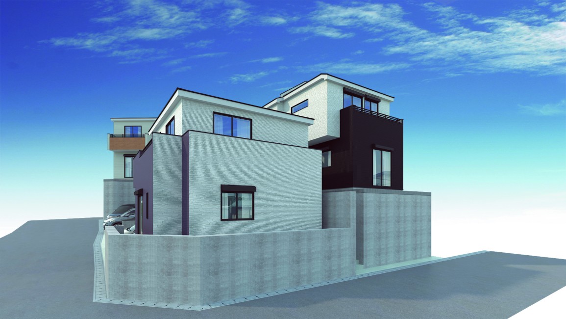 【建物完成イメージCG4・5号棟】※イメージパースにつき実際とは異なる場合がございます。